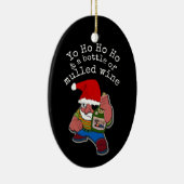 Pirate Santa Mulled Wine kerst Keramisch Ornament (Rechts)