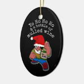 Pirate Santa Mulled Wine kerst Keramisch Ornament (Links)