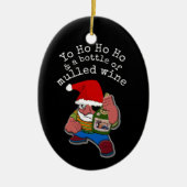 Pirate Santa Mulled Wine kerst Keramisch Ornament (Voorkant)