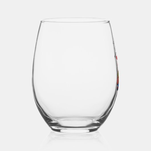 Pirate Santa Mulled Wine kerst Wijnglas Zonder Voet (Rechts)