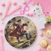 Pirate Santa Papieren Bordje (Feest)