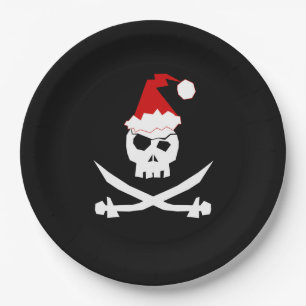 Pirate Santa Papieren Bordje