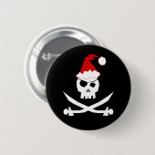 Pirate Santa Ronde Button 5,7 Cm (Voorkant /achterkant)
