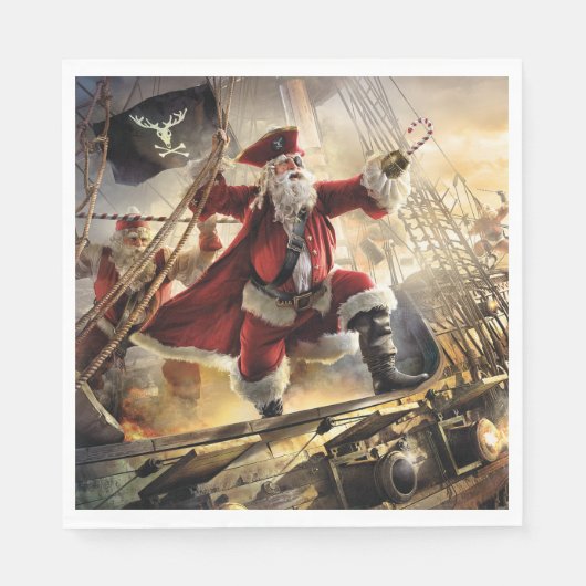 Pirate Santa Servet (Voorkant)