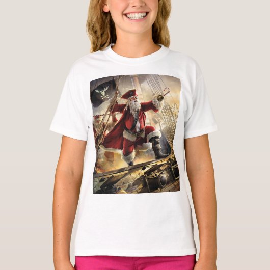 Pirate Santa T-shirt (Voorkant)