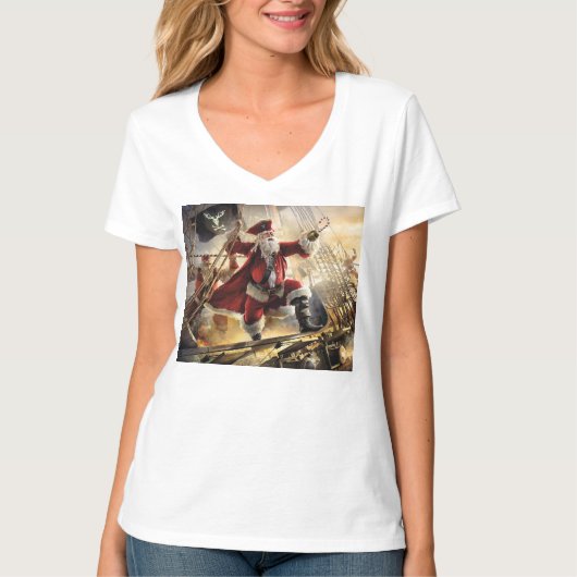 Pirate Santa T-shirt (Voorkant)