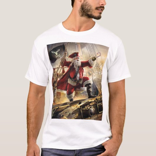 Pirate Santa T-shirt (Voorkant)