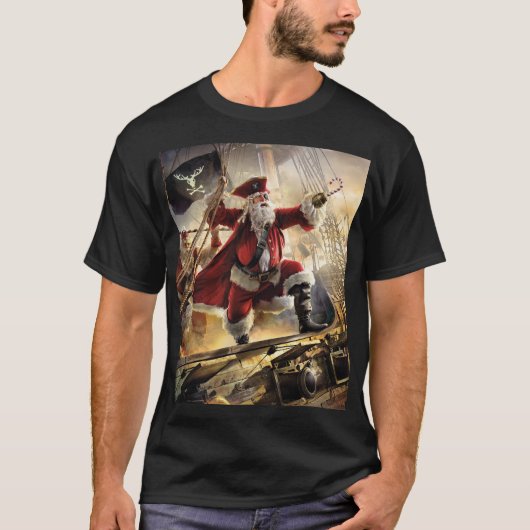 Pirate Santa T-shirt (Voorkant)