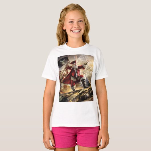 Pirate Santa T-shirt (Voorkant volledig)