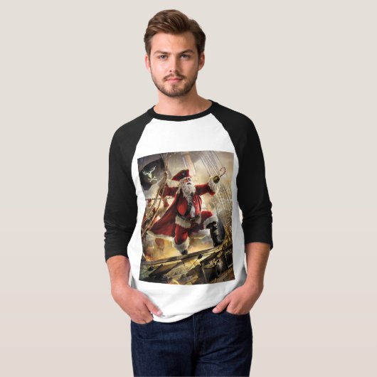 Pirate Santa T-shirt (Voorkant volledig)