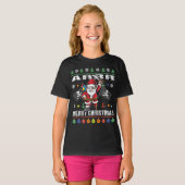 Pirate Santa Tacky Xmas Sweater Ar Merry Kerstmis T-shirt (Voorkant volledig)