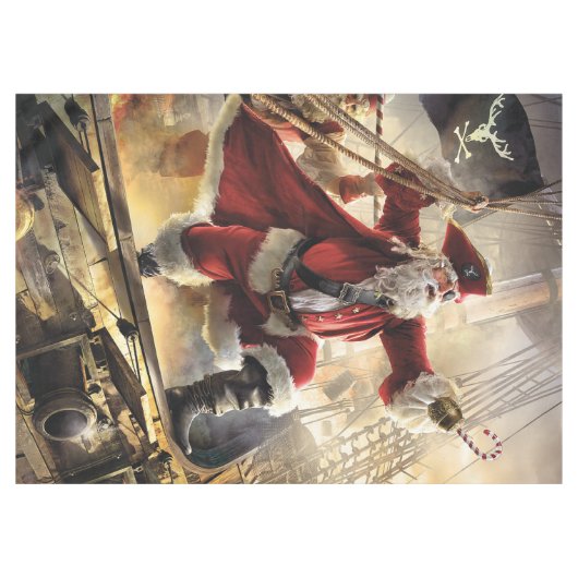 Pirate Santa Tafelkleed (Voorkant (Horizontaal))