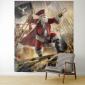 Pirate Santa Wandkleed (In situ)