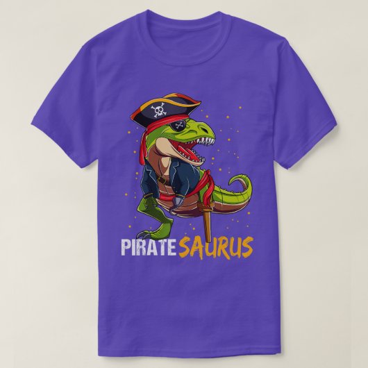 Pirate Saurus dinosaur t rex halloween voor jongen T-shirt (Design voorkant)