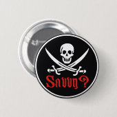Pirate Savvy Ronde Button 5,7 Cm (Voorkant /achterkant)