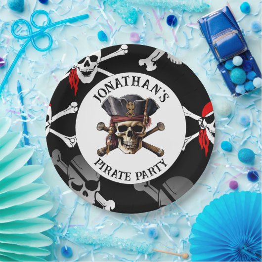 PIRATE SCHATTIGEE SCHEDELS Papier Bord (Feest)