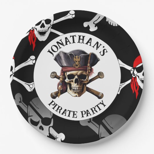 PIRATE SCHATTIGEE SCHEDELS Papier Bord (Voorkant)