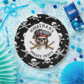 PIRATE schedel en crossbones Papier Bord (Feest)