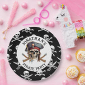 PIRATE schedel en crossbones Papier Bord (Feest)