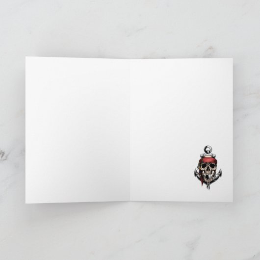 Pirate Schedel Geest Schip Kapitein Kaart (Binnen)