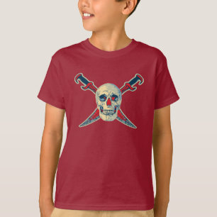 Pirate (schedel) - Kinderen basisch onbuigzaam Com T-shirt