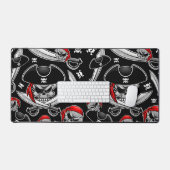 Pirate schedel met gekruiste sabels bureaumat (Keyboard & Muis)