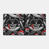 Pirate schedel met gekruiste sabels bureaumat (Voorkant)