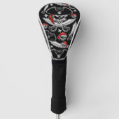 Pirate schedel met gekruiste sabels golfheadcover (Voorkant)