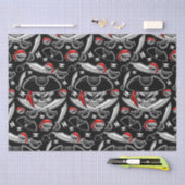 Pirate schedel met gekruiste sabels tissuepapier (Craft)