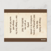 Pirate Schedel Talk als een piraat verjaardag Briefkaart (Achterkant)