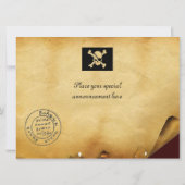 PIRATE SCHIP BATTLE / ANTIEK PIRATEN BEHANDELINGSK AANKONDIGING (Achterkant)