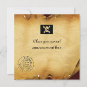 PIRATE SCHIP BATTLE / ANTIEK PIRATEN BEHANDELINGSK AANKONDIGING (Achterkant)