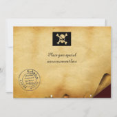 PIRATE SCHIP BATTLE / ANTIEK PIRATEN BEHANDELINGSK AANKONDIGING (Achterkant)