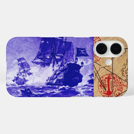 PIRATE SCHIP BATTLE / ANTIEK PIRATEN BEHANDELINGSK Case-Mate iPhone CASE (Achterkant (horizontaal))