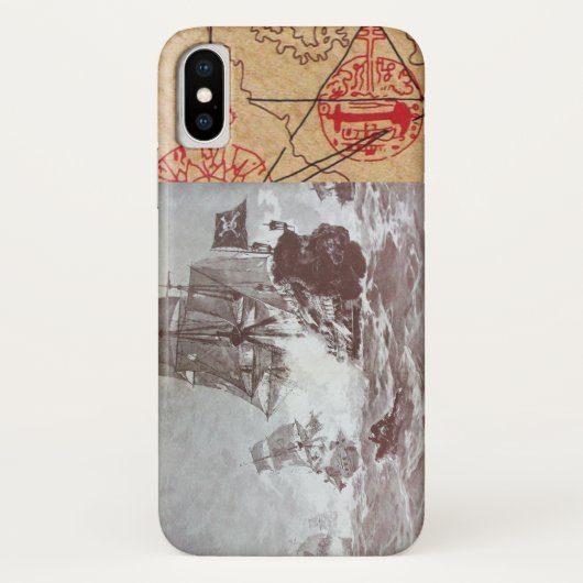 PIRATE SCHIP BATTLE / ANTIEK PIRATEN BEHANDELINGSK Case-Mate iPhone CASE (Achterkant)