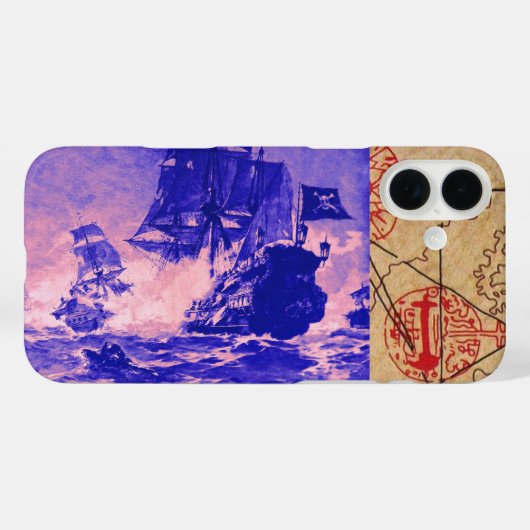 PIRATE SCHIP BATTLE / ANTIEK PIRATEN BEHANDELINGSK Case-Mate iPhone CASE (Achterkant (horizontaal))