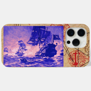 PIRATE SCHIP BATTLE / ANTIEK PIRATEN BEHANDELINGSK iPhone 15 PRO MAX HOESJE