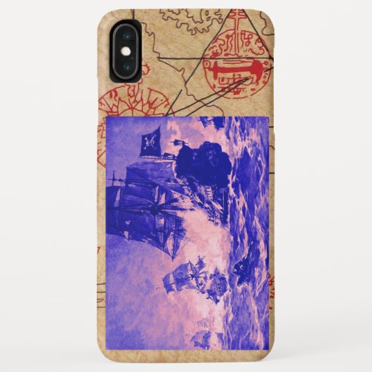 PIRATE SCHIP BATTLE / ANTIEK PIRATEN BEHANDELINGSK Case-Mate iPhone CASE (Achterkant)