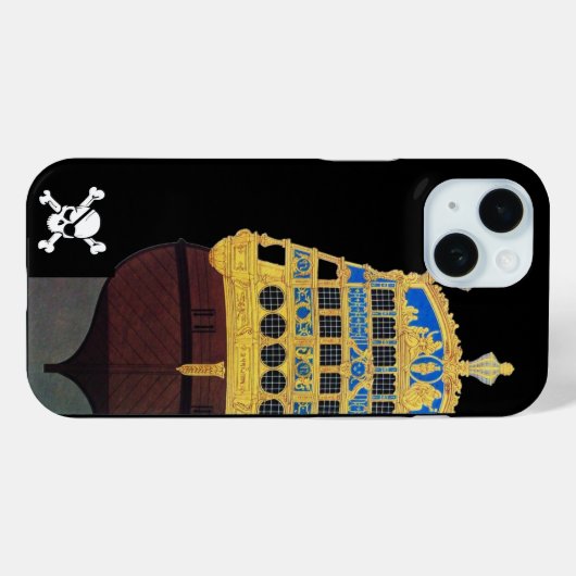 PIRATE SCHIP BATTLE / ANTIEK PIRATEN BEHANDELINGSK Case-Mate iPhone CASE (Achterkant (horizontaal))