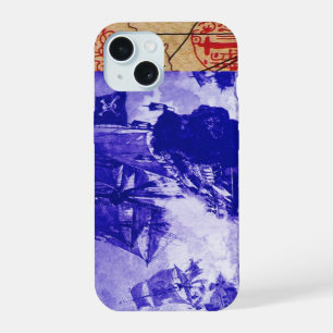 PIRATE SCHIP BATTLE / ANTIEK PIRATEN BEHANDELINGSK iPhone 15 CASE