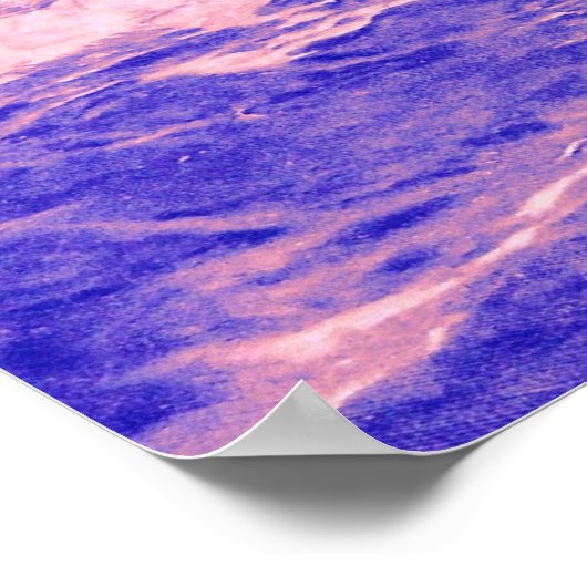 PIRATE SCHIP BATTLE IN BLAUW EN PINK POSTER (Hoek)