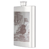 PIRATE SCHIP BATTLE IN zwart Heupfles (Links)