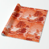 PIRATE SCHIP BATTON IN RED CADEAUPAPIER (Uitgerold)