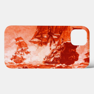 PIRATE SCHIP BATTON IN RED Case-Mate iPhone CASE