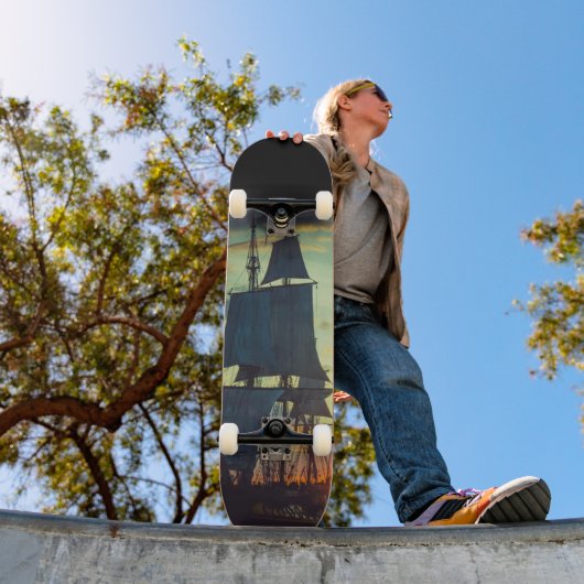 PIRATE SCHIP FOTOGRAFIE SKATEBOARD DECT (Buiten 1)