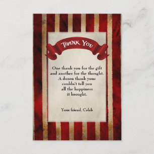 Pirate Schip Grunge Verjaardagsfeestje Dank Je Kaa Bedankkaart