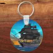 PIRATE SCHIP OP SUNSET SLEUTELHANGER (Voorkant)