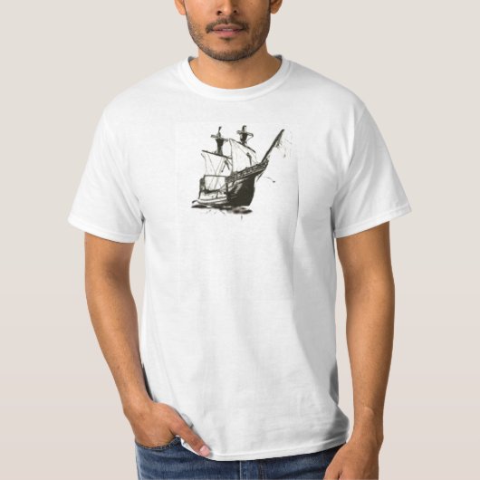 PIRATE SCHIP T SHIRT (Voorkant)