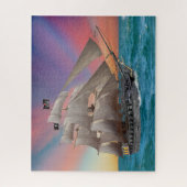 PIRATE SCHIP VAN BLACK-BEARD LEGPUZZEL (Verticaal)