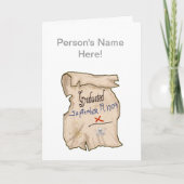 Pirate School Afstuderen Certificate Kaart (Voorkant)